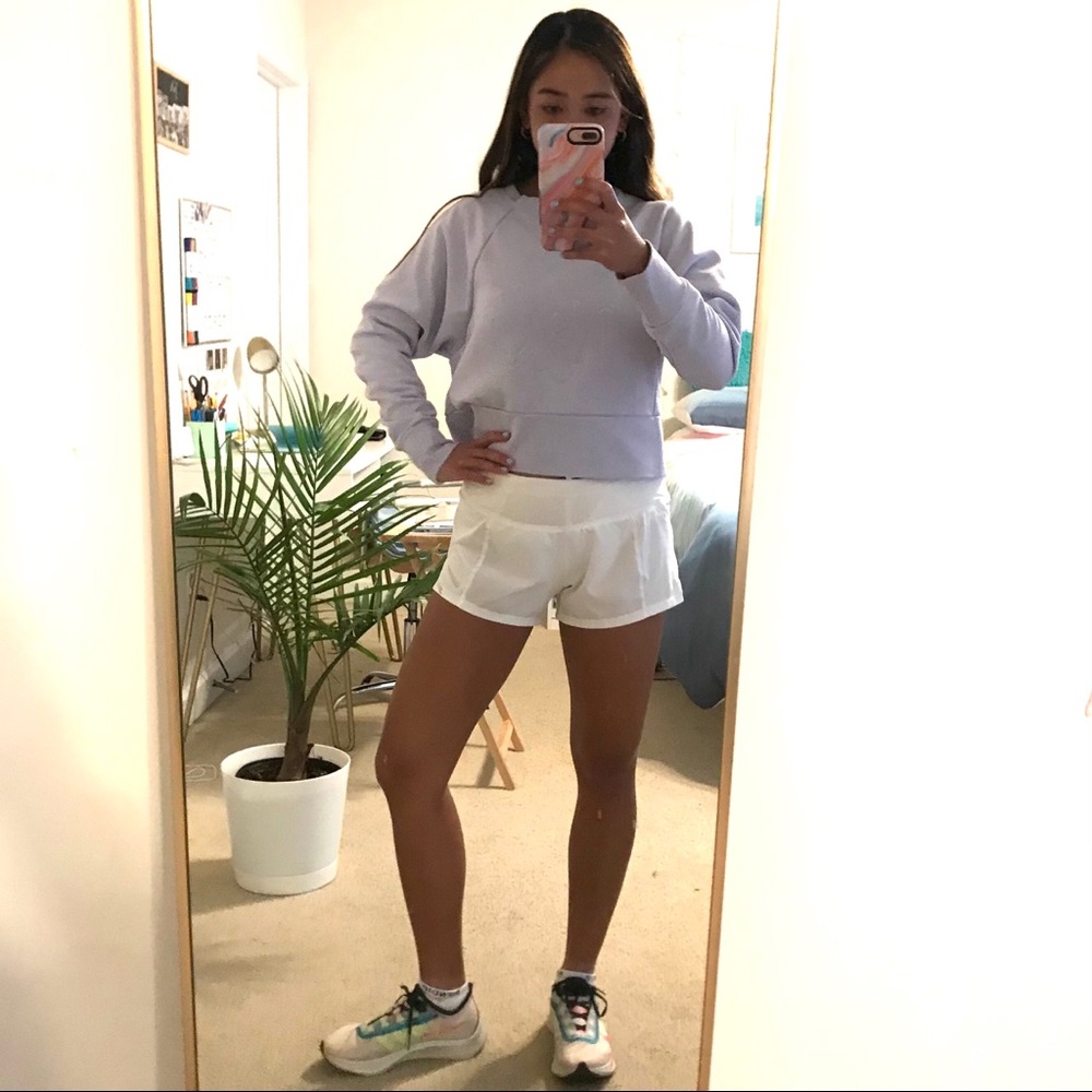 Nike white training shorts